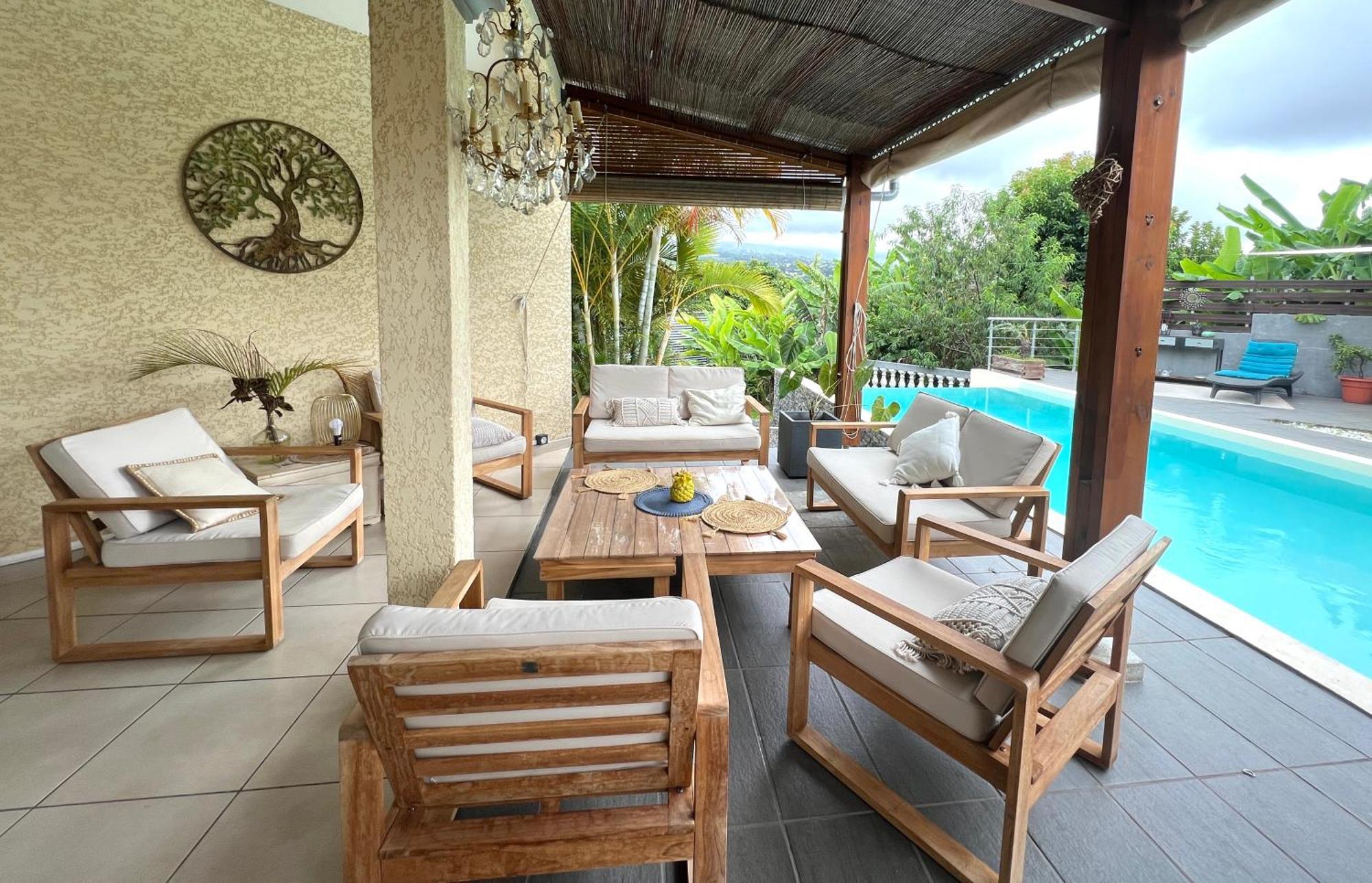 Villa Ti Moon, Entre Deux, Piscine Exteriér fotografie